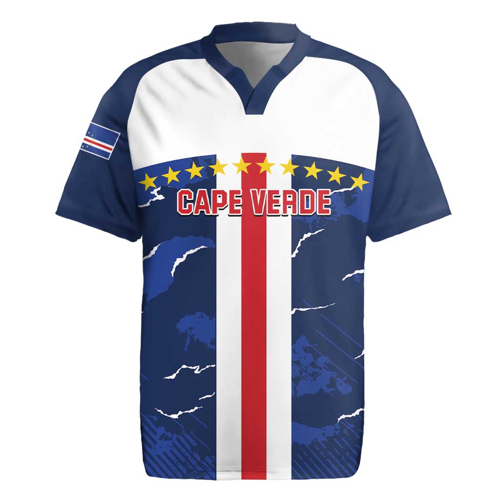 Custom Cape Verde Football Rugby Jersey Go Blue Sharks - Sporty Version - Wonder Print Shop