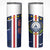 Custom Cape Verde Football Skinny Tumbler Go Blue Sharks - Sporty Version - Wonder Print Shop