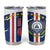 Custom Cape Verde Football Tumbler Cup Go Blue Sharks - Sporty Version - Wonder Print Shop