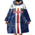 Custom Cape Verde Football Wearable Blanket Hoodie Go Blue Sharks - Sporty Version - Wonder Print Shop