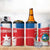 Custom Liberia Football 4 in 1 Can Cooler Tumbler Go Lone Stars - Sporty Style - Wonder Print Shop