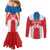 Custom Liberia Football Couples Matching Mermaid Dress and Long Sleeve Button Shirt Go Lone Stars - Sporty Style