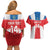 Custom Liberia Football Couples Matching Off Shoulder Short Dress and Hawaiian Shirt Go Lone Stars - Sporty Style - Wonder Print Shop