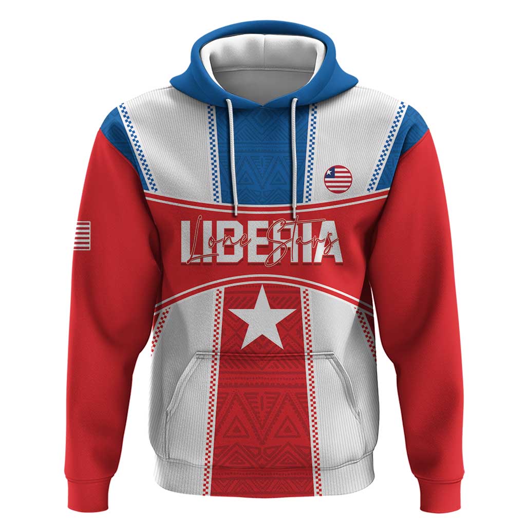 Custom Liberia Football Hoodie Go Lone Stars - Sporty Style - Wonder Print Shop