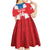 Custom Liberia Football Kid Short Sleeve Dress Go Lone Stars - Sporty Style - Wonder Print Shop