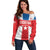 Custom Liberia Football Off Shoulder Sweater Go Lone Stars - Sporty Style - Wonder Print Shop