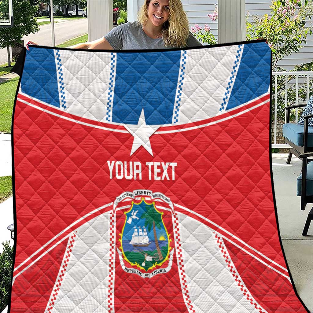 Custom Liberia Football Quilt Go Lone Stars - Sporty Style - Wonder Print Shop