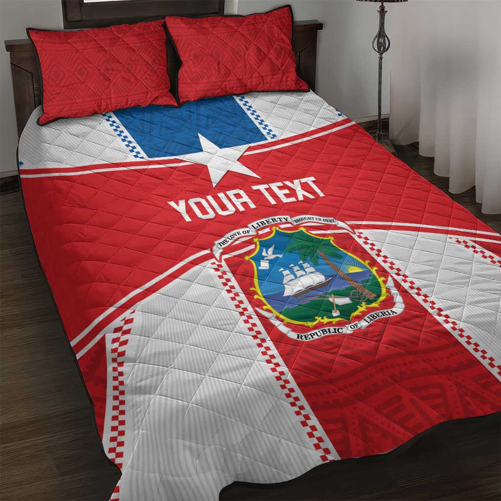 Custom Liberia Football Quilt Bed Set Go Lone Stars - Sporty Style - Wonder Print Shop