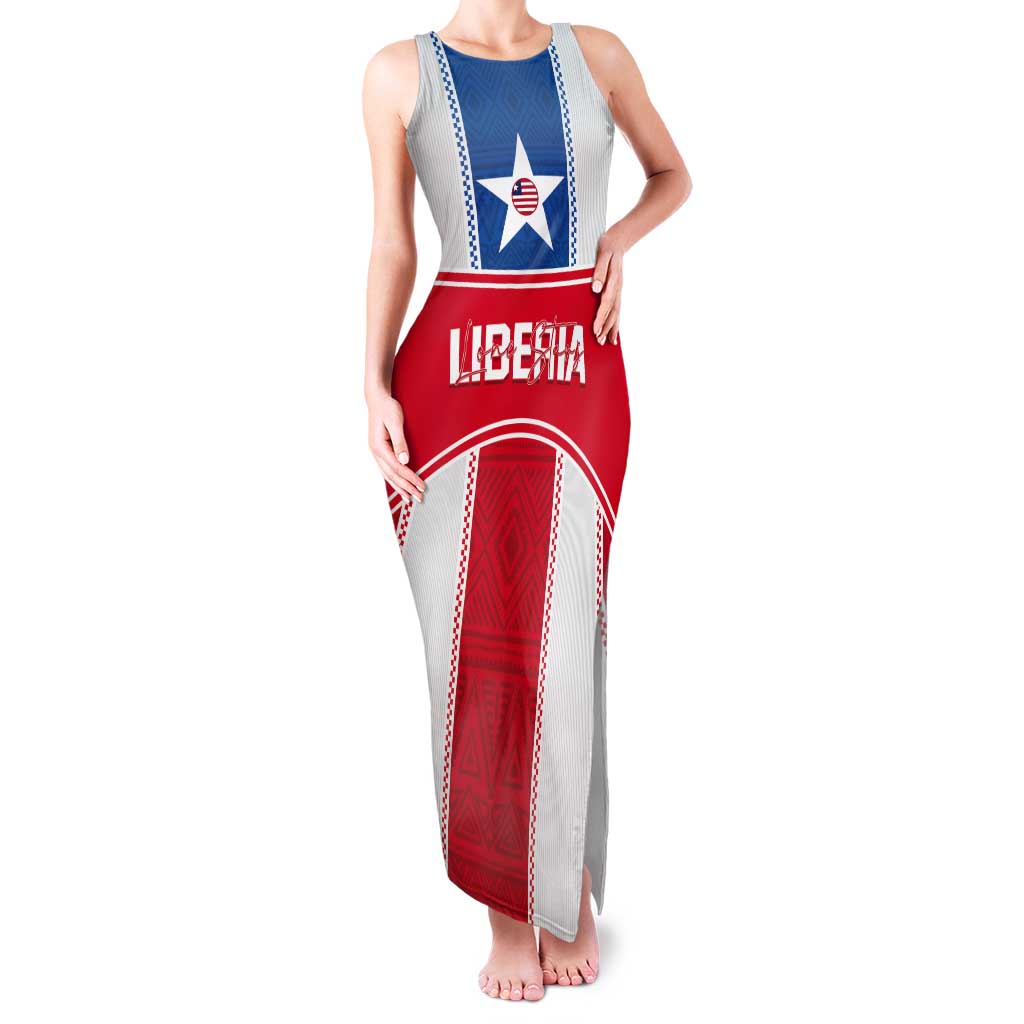 Custom Liberia Football Tank Maxi Dress Go Lone Stars - Sporty Style - Wonder Print Shop