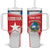 Custom Liberia Football Tumbler With Handle Go Lone Stars - Sporty Style - Wonder Print Shop