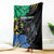 Personaliszd Gabon Blanket Gabonese Black Panther With Map