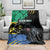 Personaliszd Gabon Blanket Gabonese Black Panther With Map