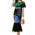 Personaliszd Gabon Family Matching Mermaid Dress and Hawaiian Shirt Gabonese Black Panther With Map - Wonder Print Shop