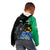 Personaliszd Gabon Kid Hoodie Gabonese Black Panther With Map - Wonder Print Shop