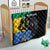 Personaliszd Gabon Quilt Gabonese Black Panther With Map - Wonder Print Shop