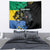 Personaliszd Gabon Tapestry Gabonese Black Panther With Map