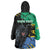 Personaliszd Gabon Wearable Blanket Hoodie Gabonese Black Panther With Map