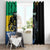 Personaliszd Gabon Window Curtain Gabonese Black Panther With Map - Wonder Print Shop