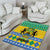 Gabon Christmas Area Rug Joyeux Noel Coat Of Arms - Wonder Print Shop