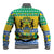 Gabon Christmas Baseball Jacket Joyeux Noel Coat Of Arms - Wonder Print Shop