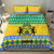 Gabon Christmas Bedding Set Joyeux Noel Coat Of Arms - Wonder Print Shop