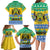 Gabon Christmas Family Matching Long Sleeve Bodycon Dress and Hawaiian Shirt Joyeux Noel Coat Of Arms - Wonder Print Shop