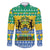 Gabon Christmas Family Matching Long Sleeve Bodycon Dress and Hawaiian Shirt Joyeux Noel Coat Of Arms - Wonder Print Shop