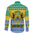 Gabon Christmas Family Matching Long Sleeve Bodycon Dress and Hawaiian Shirt Joyeux Noel Coat Of Arms - Wonder Print Shop