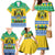 Gabon Christmas Family Matching Mermaid Dress and Hawaiian Shirt Joyeux Noel Coat Of Arms - Wonder Print Shop