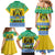 Gabon Christmas Family Matching Mermaid Dress and Hawaiian Shirt Joyeux Noel Coat Of Arms - Wonder Print Shop