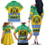 Gabon Christmas Family Matching Off The Shoulder Long Sleeve Dress and Hawaiian Shirt Joyeux Noel Coat Of Arms - Wonder Print Shop