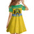 Gabon Christmas Family Matching Off Shoulder Short Dress and Hawaiian Shirt Joyeux Noel Coat Of Arms - Wonder Print Shop