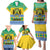 Gabon Christmas Family Matching Puletasi and Hawaiian Shirt Joyeux Noel Coat Of Arms - Wonder Print Shop