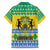 Gabon Christmas Family Matching Puletasi and Hawaiian Shirt Joyeux Noel Coat Of Arms - Wonder Print Shop