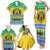 Gabon Christmas Family Matching Tank Maxi Dress and Hawaiian Shirt Joyeux Noel Coat Of Arms - Wonder Print Shop