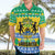 Gabon Christmas Hawaiian Shirt Joyeux Noel Coat Of Arms - Wonder Print Shop