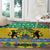 Gabon Christmas Round Carpet Joyeux Noel Coat Of Arms