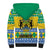 Gabon Christmas Sherpa Hoodie Joyeux Noel Coat Of Arms - Wonder Print Shop