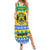 Gabon Christmas Summer Maxi Dress Joyeux Noel Coat Of Arms - Wonder Print Shop