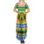 Gabon Christmas Summer Maxi Dress Joyeux Noel Coat Of Arms - Wonder Print Shop