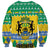 Gabon Christmas Sweatshirt Joyeux Noel Coat Of Arms - Wonder Print Shop