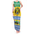 Gabon Christmas Tank Maxi Dress Joyeux Noel Coat Of Arms - Wonder Print Shop