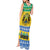 Gabon Christmas Tank Maxi Dress Joyeux Noel Coat Of Arms - Wonder Print Shop