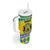 Gabon Christmas Tumbler With Handle Joyeux Noel Coat Of Arms - Wonder Print Shop