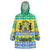 Gabon Christmas Wearable Blanket Hoodie Joyeux Noel Coat Of Arms