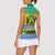 Gabon Christmas Women Sleeveless Polo Shirt Joyeux Noel Coat Of Arms - Wonder Print Shop