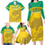 Custom Gabon Football Family Matching Long Sleeve Bodycon Dress and Hawaiian Shirt Allez Les Pantheres - Wonder Print Shop