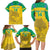 Custom Gabon Football Family Matching Long Sleeve Bodycon Dress and Hawaiian Shirt Allez Les Pantheres - Wonder Print Shop