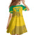 Custom Gabon Football Family Matching Off Shoulder Maxi Dress and Hawaiian Shirt Allez Les Pantheres - Wonder Print Shop