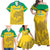 Custom Gabon Football Family Matching Off Shoulder Maxi Dress and Hawaiian Shirt Allez Les Pantheres - Wonder Print Shop